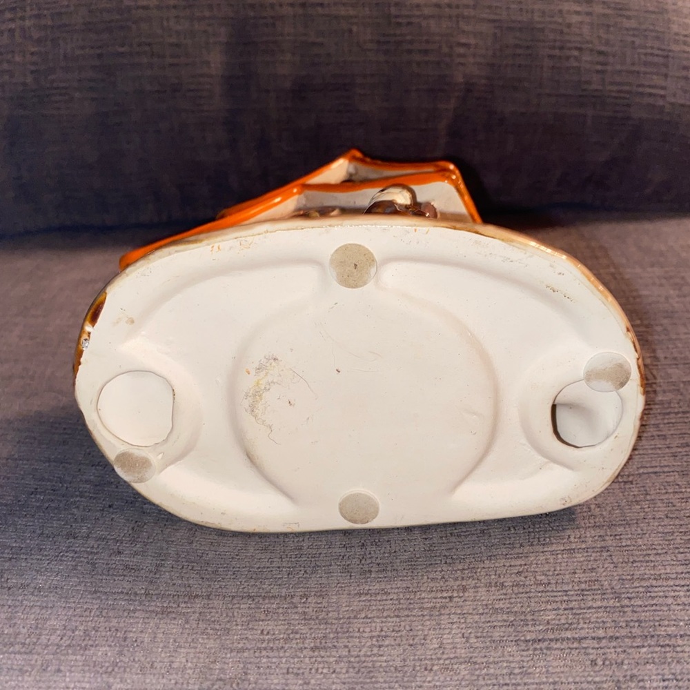 Vintage Bisque Ceramic Halloween House Tea Light Candle Holder - Picture 5 of 8